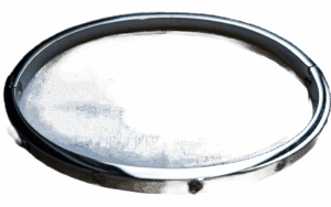 Silver Colour Closed Bangle with Hidden Clasp