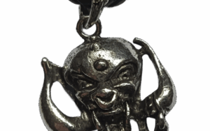 Silver Front Facing Skull Necklace