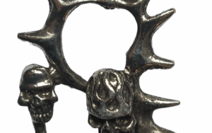 Silver Skulls on Thorne Necklace