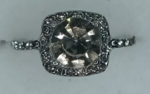 Diamond Effect Square Ring