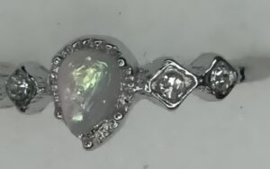 Small White Shinny Ring