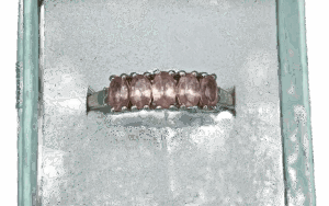 Pink Stone Ring on a Silver Band