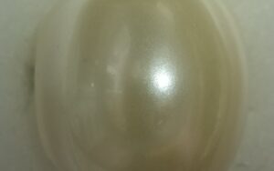 Large Oval Resin Cream Ring