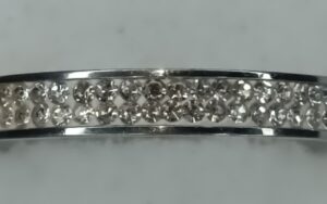 Silver Ring with Diamond Cut